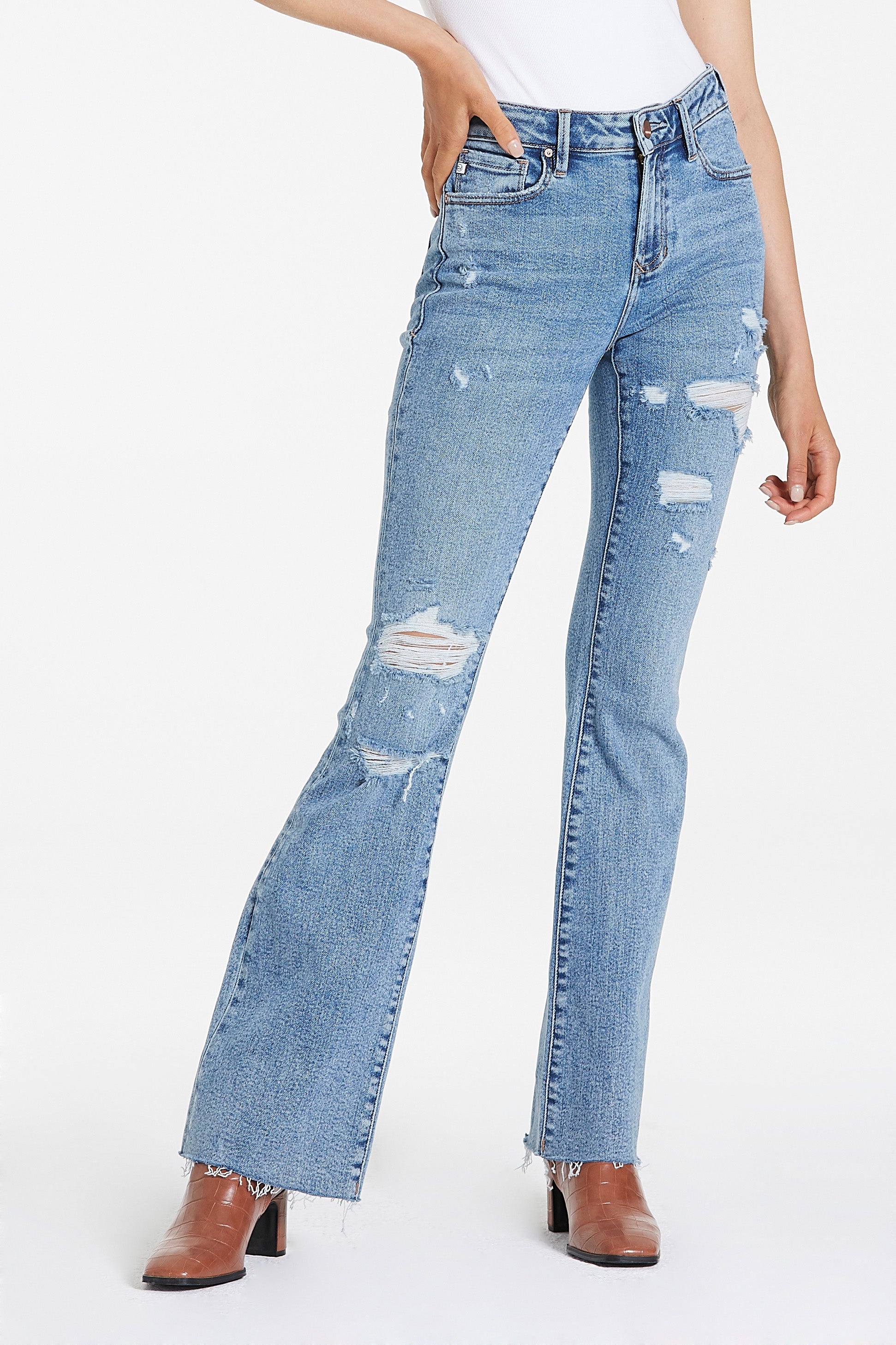 Sonoma Bootcut Stretch Blue Denim Jeans Girls Size 5 Regular