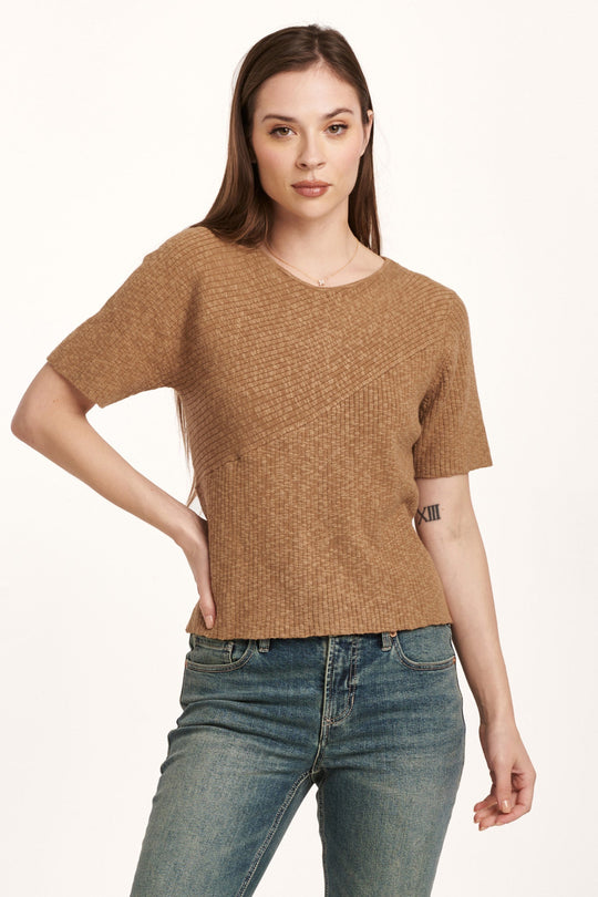 giana-crew-neck-short-sleeve-fitted-top-havana-brown