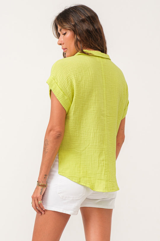 cali-tie-front-shirt-cyber-lime-gauze