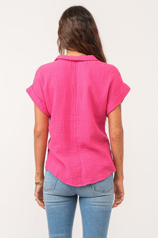 cali-tie-front-shirt-pink-flash-gauze