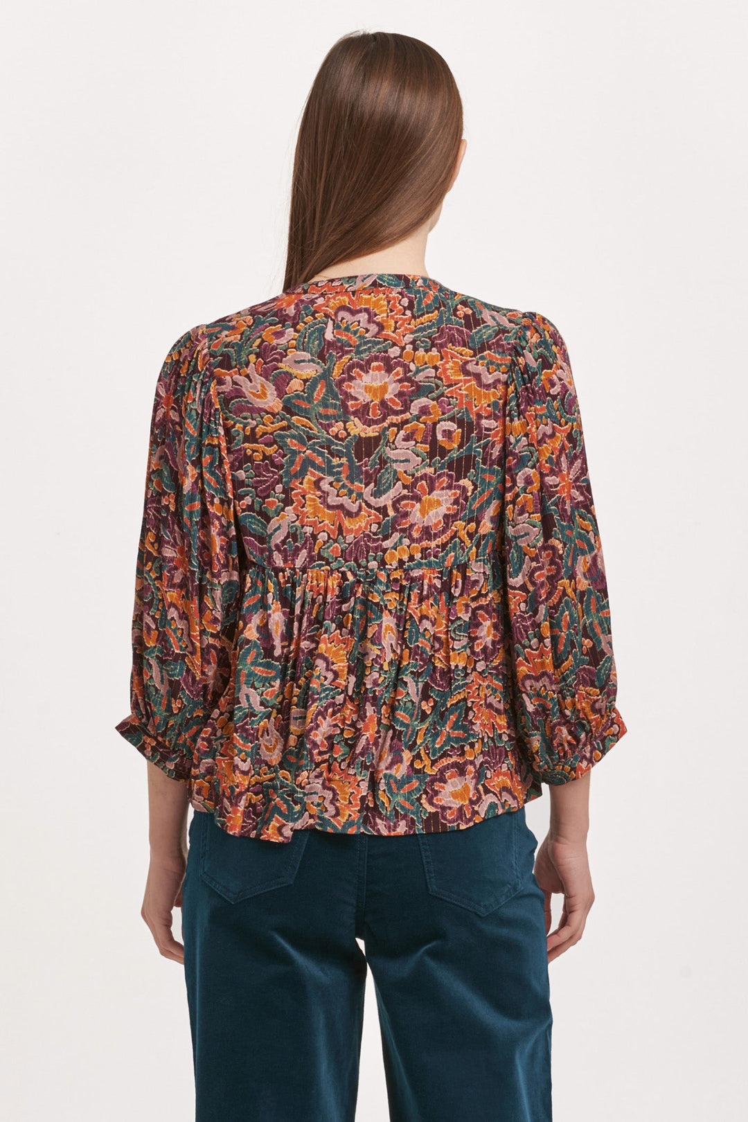 malia-v-neck-short-sleeve-relaxed-fit-blouse-flower-wine