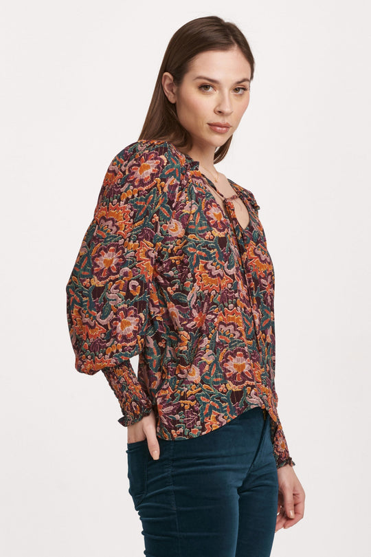 amelia-v-neck-long-sleeve-relaxed-fit-blouse-flower-wine