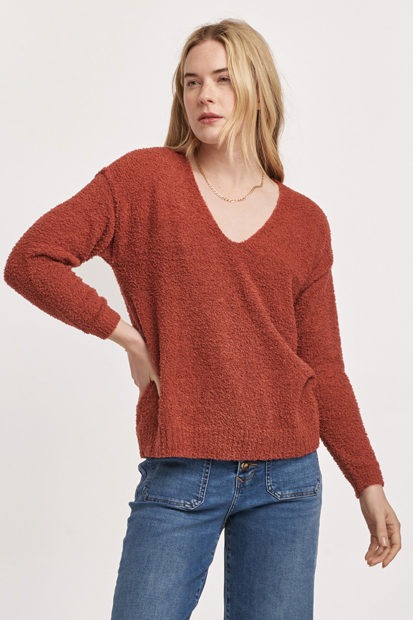 calleen-v-neck-long-sleeve-relaxed-fit-sweater-sweet-saffron