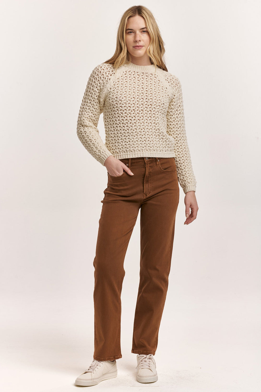 sarafina-crew-neck-long-sleeve-eyelet-sweater-ivory