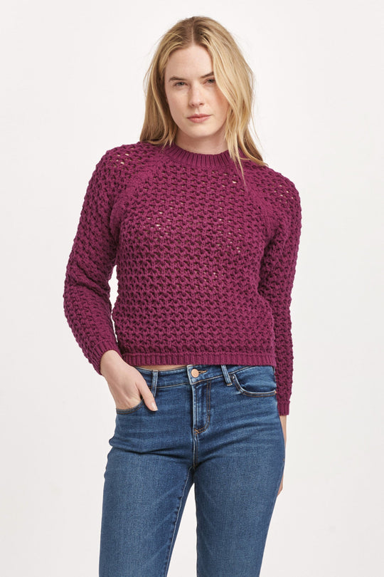 sarafina-crew-neck-long-sleeve-eyelet-sweater-plum-berry