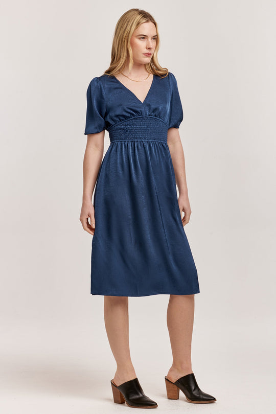 jennifer-v-neck-smocked-waist-midi-dress-new-blue