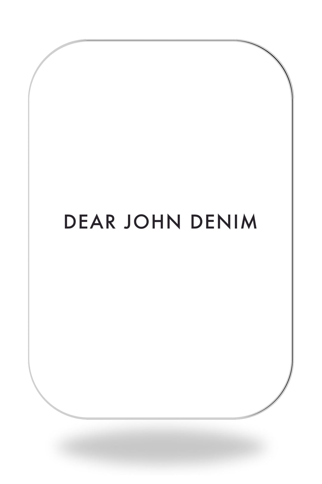 image of a female model wearing a DEAR JOHN DENIM GIFT CARD - STANDARD DEAR JOHN DENIM 