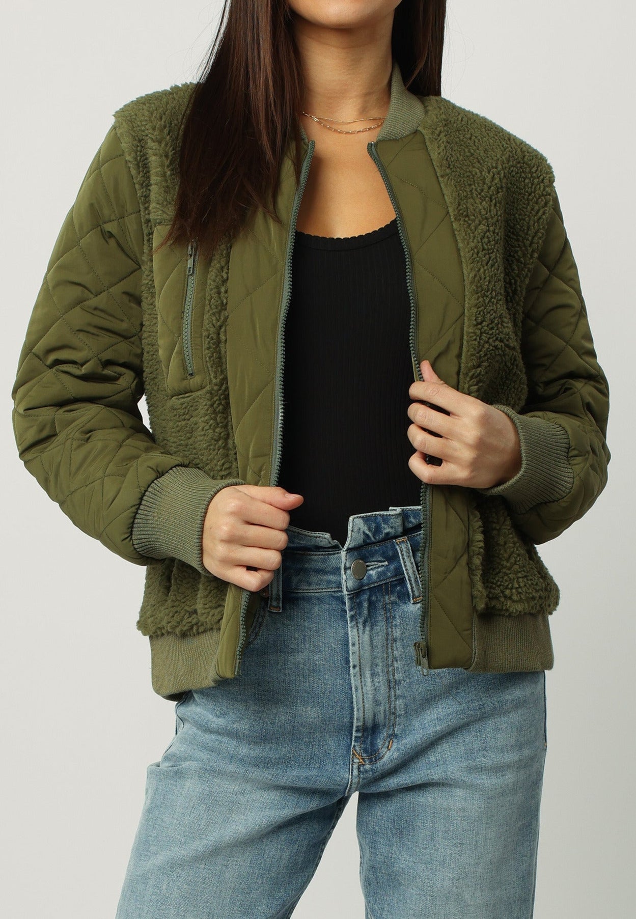 Buy Green Denim Jacket for Women | ONLY | 289028202