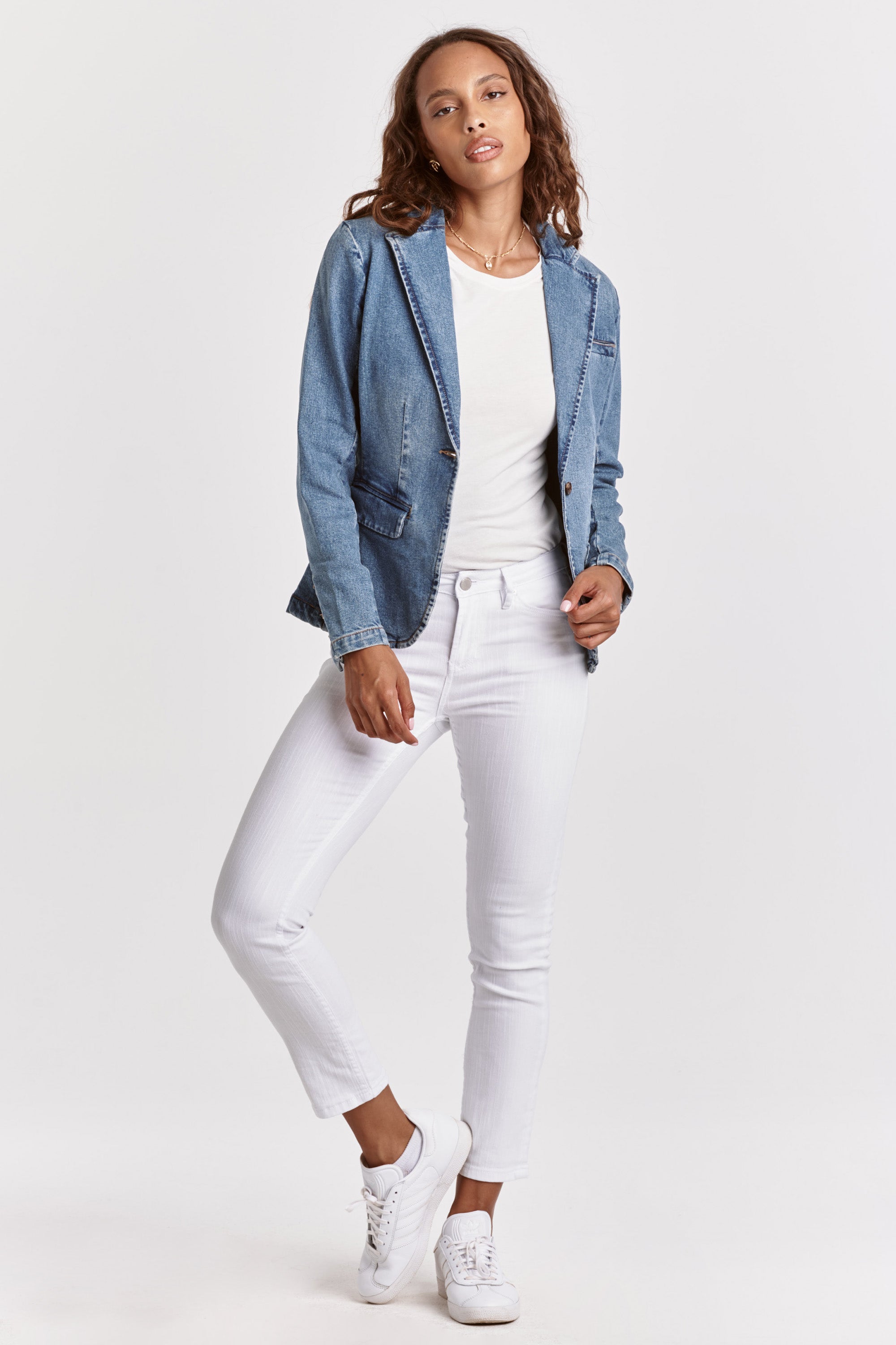 Denim sports online jacket