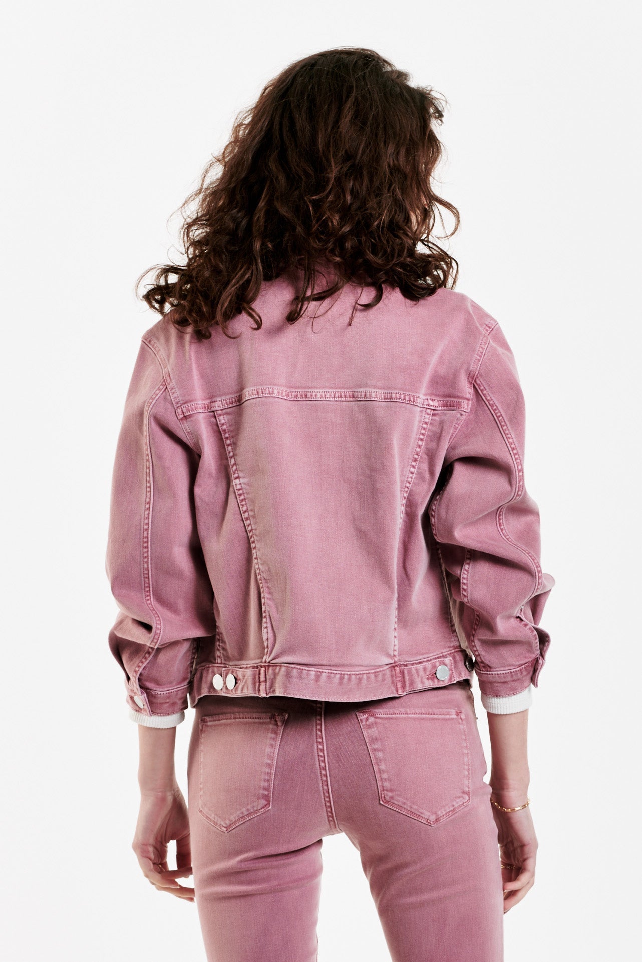 Vintage pink hotsell denim jacket