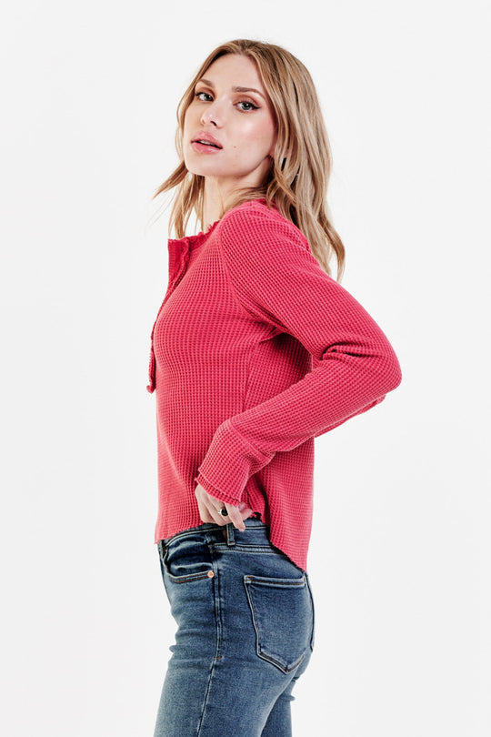 image of a female model wearing a  TOPS
