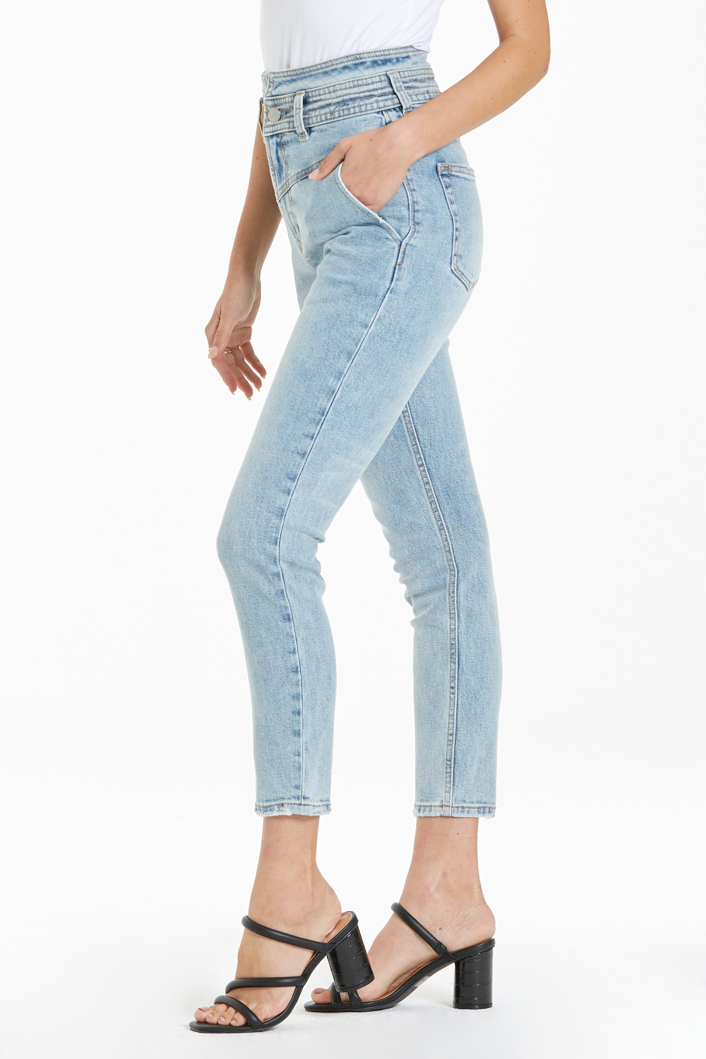 Carolina super high rise skinny sales jeans