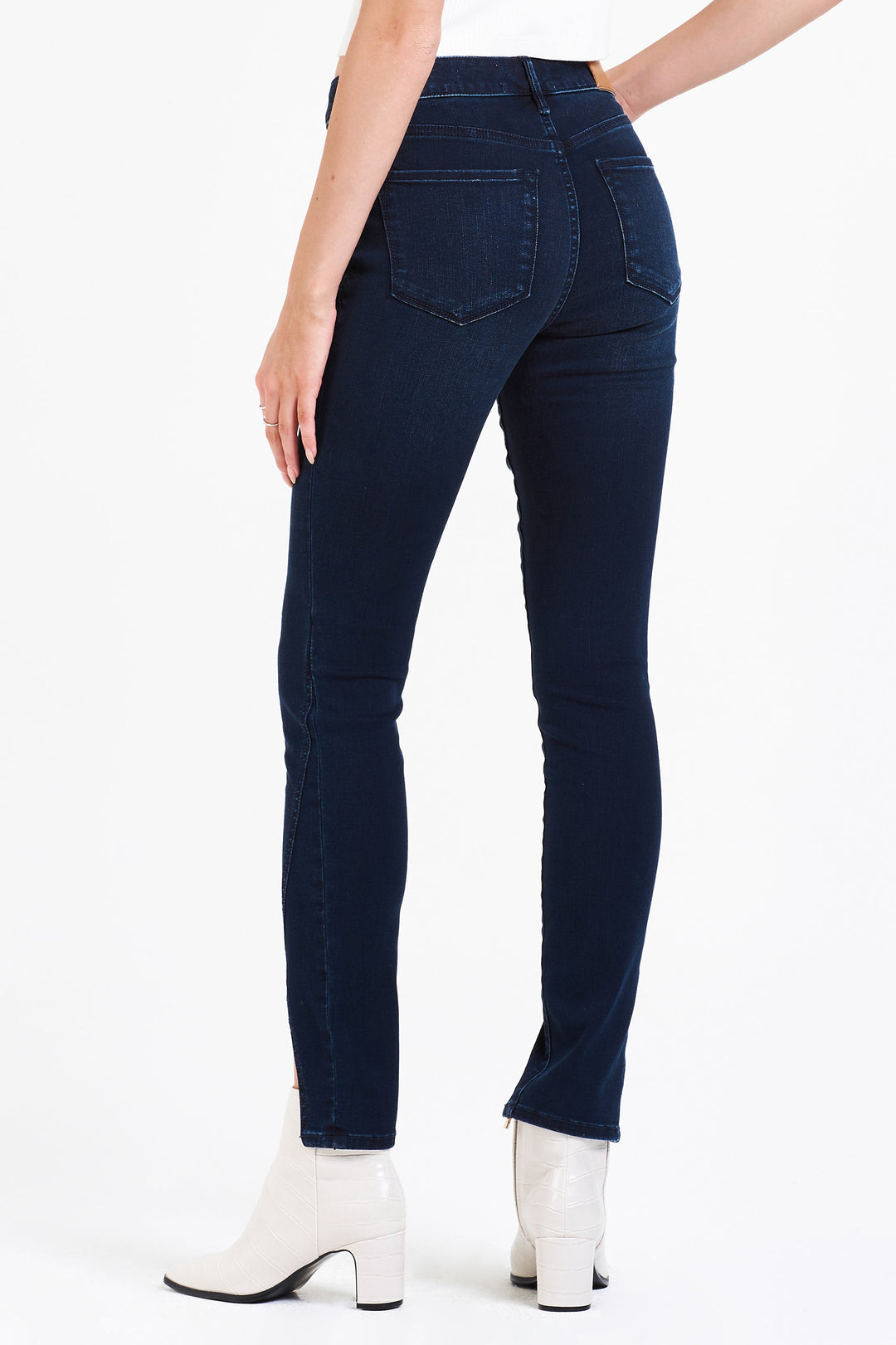 image of a female model wearing a EMBER HIGH RISE SKINNY JEANS CONFESSION JEANS