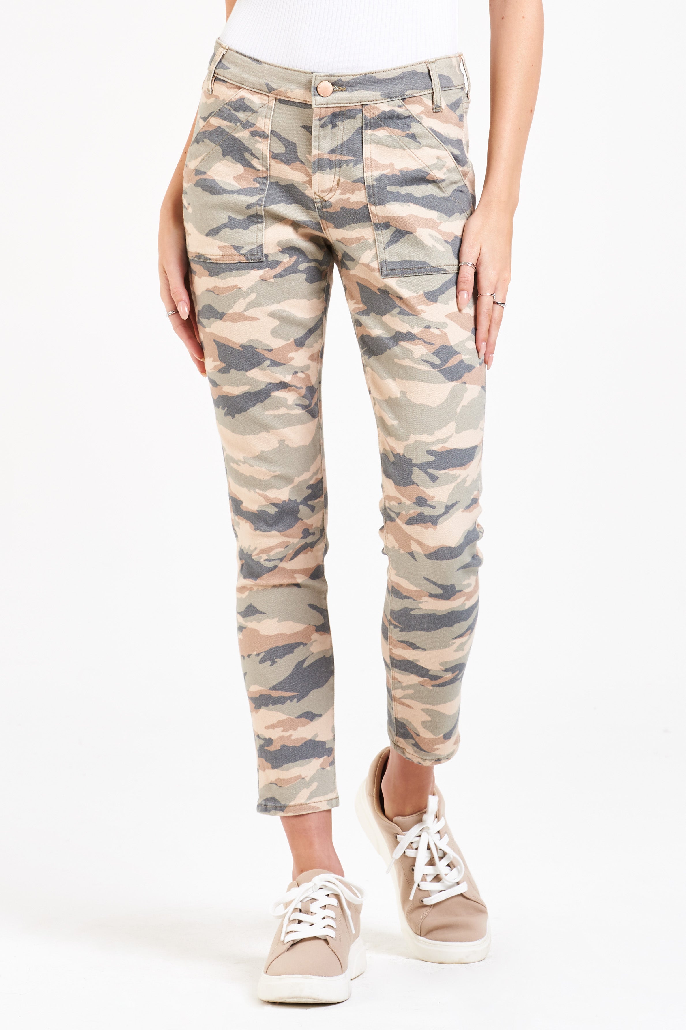 New Fashion Plus Size Womens Camouflage Army Skinny Fit Stretchy Jeans  Jeggings