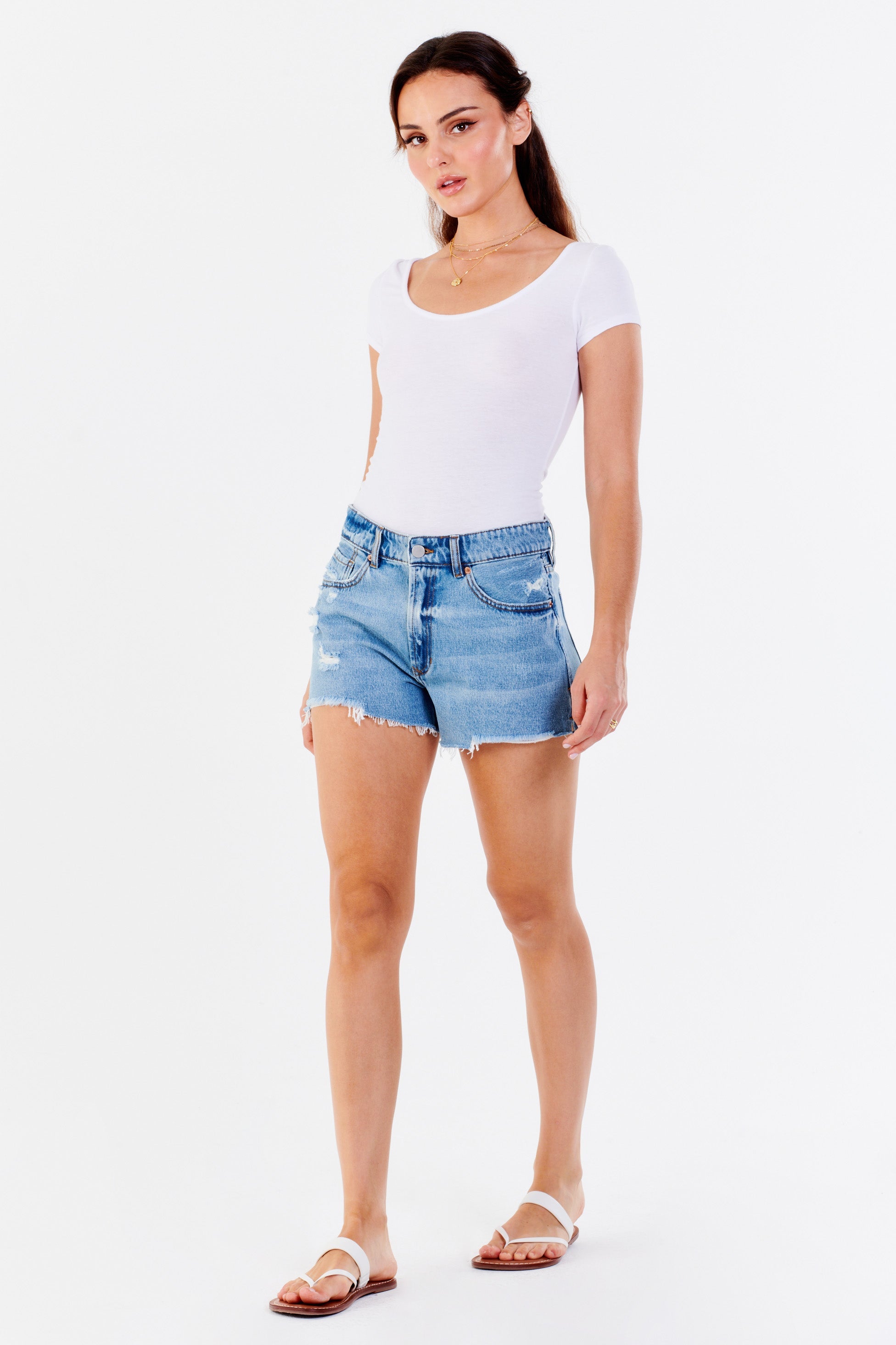 CARRIE SUPER HIGH RISE SHORTS MALIBU | DEAR JOHN DENIM