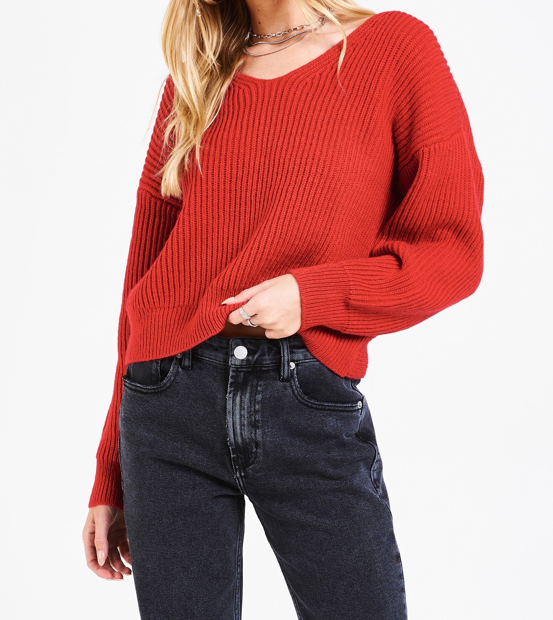 Back sale knot jumper