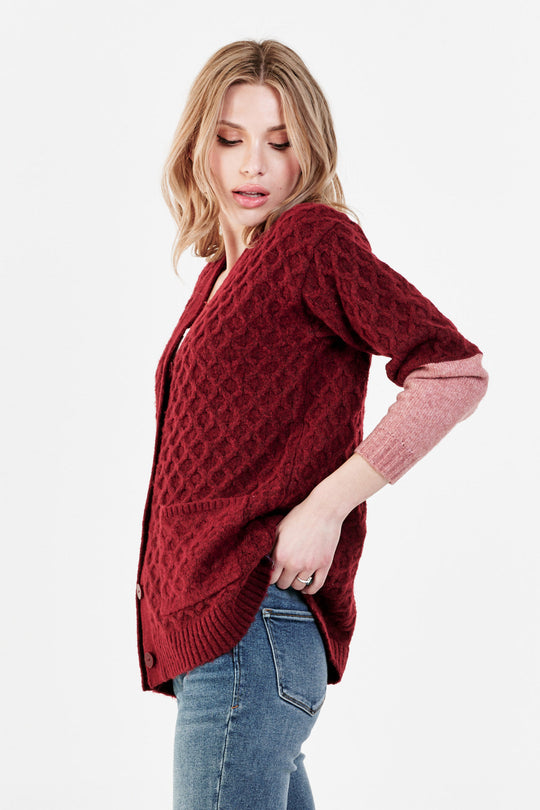 image of a female model wearing a  SWEATERS