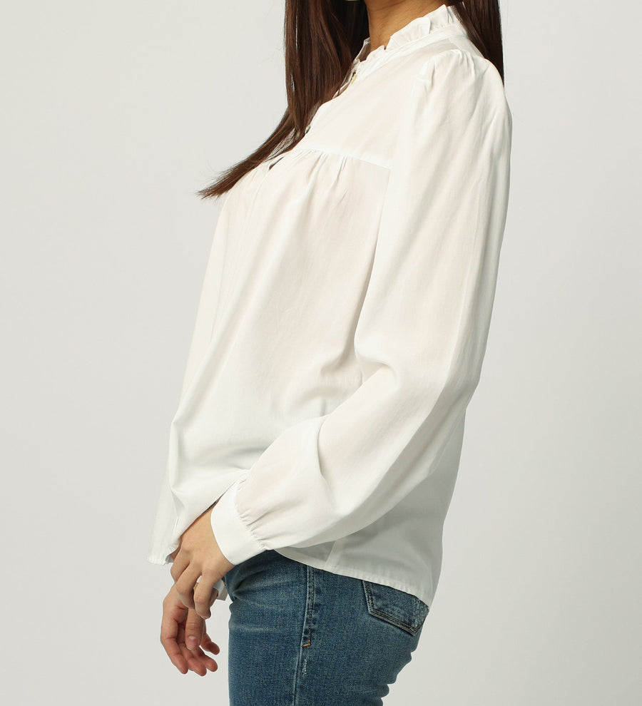 KYLIE LONG SLEEVE TOP WHITE – DEAR JOHN DENIM